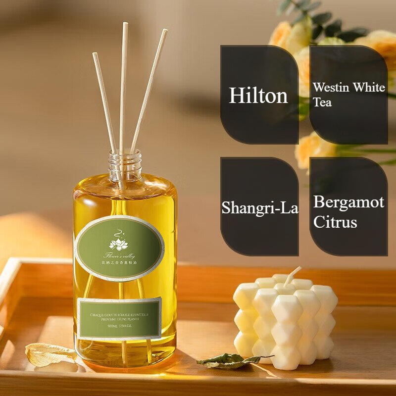 Home Fragrance Bergamot - Huile parfumée pour diffuseur à bâtonnets,