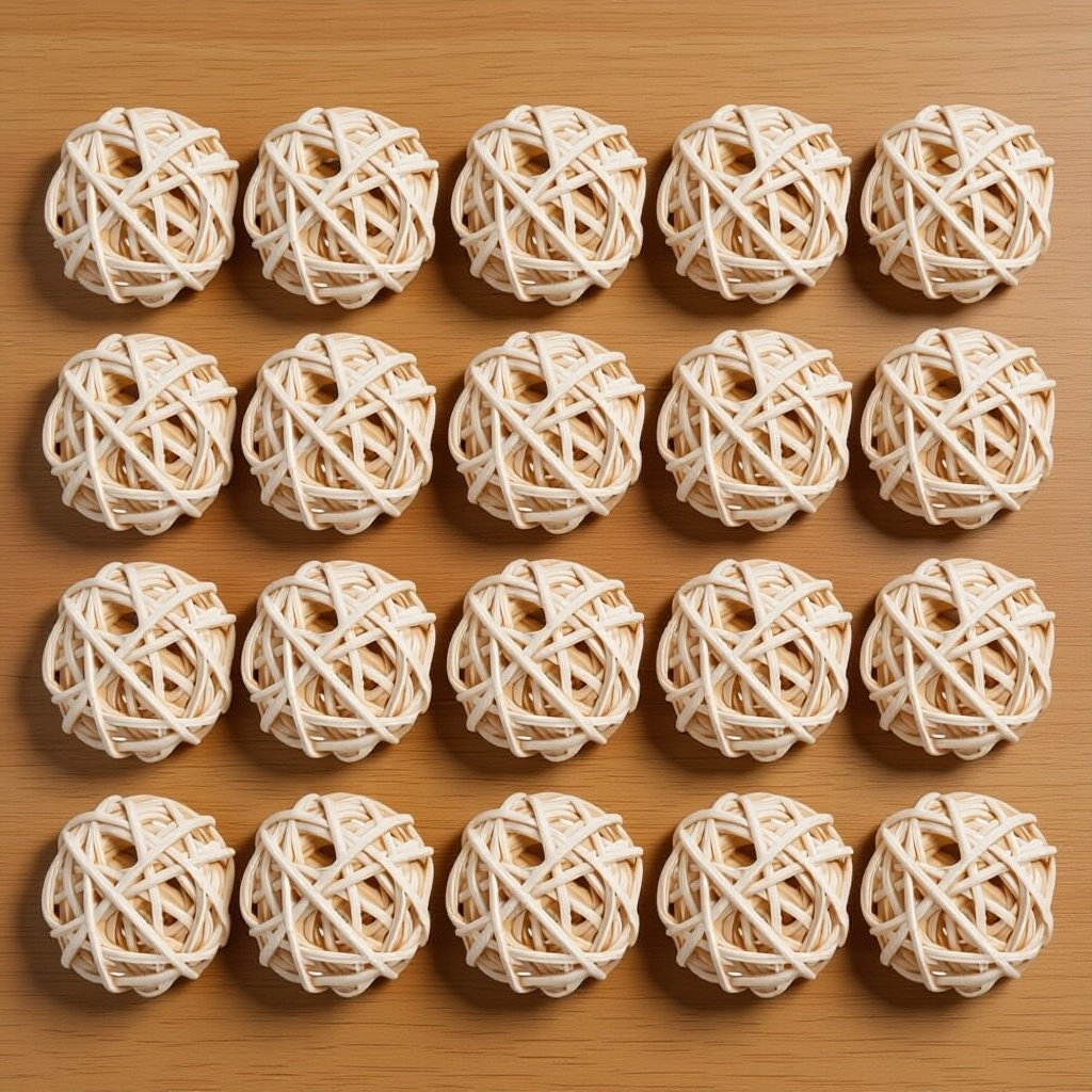 Fragrance Home Decor - 20 pièces de boules de rotin