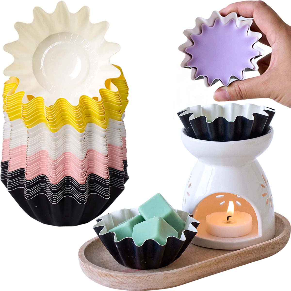 Home Fragrance Edg - 10 pièces de coupelles en papier