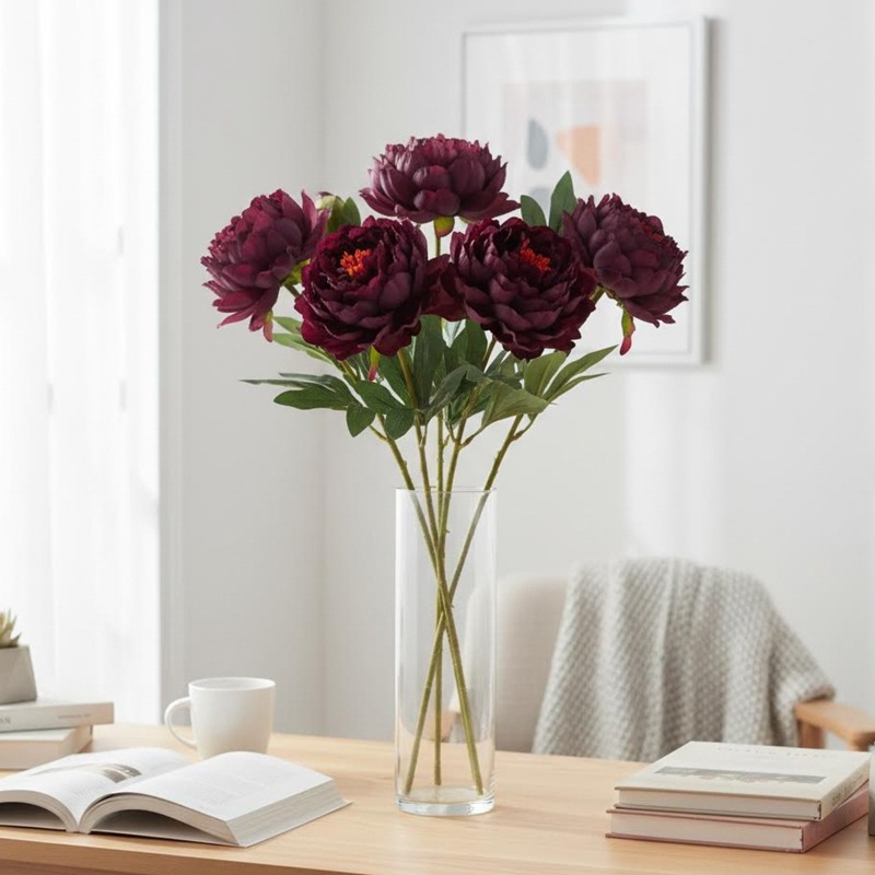 4 pièces de pivoines simulées, - Home Fragrance Edg avis et prix